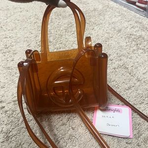 Telfar brown small jelly(Melissa collab)